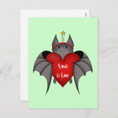 Amorous lustiges gotisches Weihnachtsschläger Feiertagspostkarte (Vorne/Hinten)