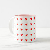Amorpenguin-Tasse Zweifarbige Tasse (Vorderseite Links)