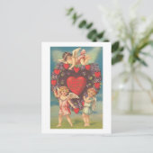 Amorpfeile mit Herzen (4) Postkarte (Stehend Vorderseite)