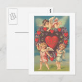 Amorpfeile mit Herzen (4) Postkarte (Vorne/Hinten)