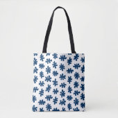 Amorphic Shapes 120322 - Indigo Blue on White Tasche (Vorderseite)