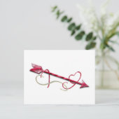 Amors Pfeil Postkarte (Stehend Vorderseite)