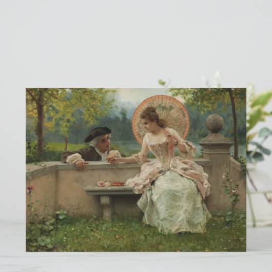 Amortische Auseinandersetzung im Park Karte (Stehend Vorderseite)