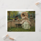 Amortische Auseinandersetzung im Park Karte (Vorderseite/Rückseite Beispiel)