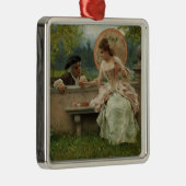 Amortische Auseinandersetzung im Park Ornament Aus Metall (Rechts)