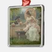 Amortische Auseinandersetzung im Park Ornament Aus Metall (Links)