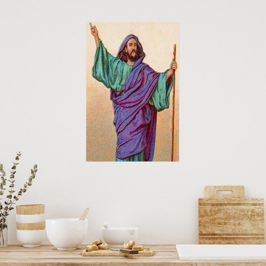 Amos 1 Amos spricht Gottes Word Poster (Küche)