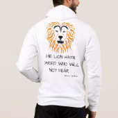Amos 3:8 KJV Bibel Scripture Verse Vollzip Männer Hoodie (Rückseite)