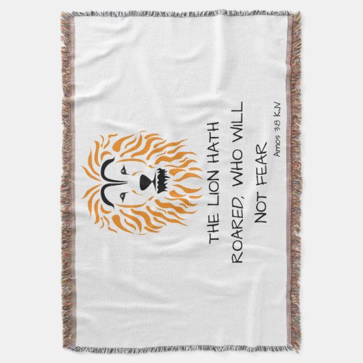 Amos 3:8 KJV Bible Scripting Verse Decke (Vorderseite Vertikal)