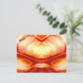 AMOS ~ 3D-Fraktal Design-Muster ~ Postkarte (Stehend Vorderseite)