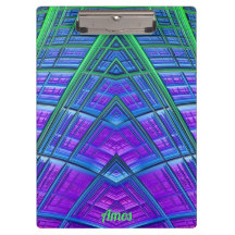 AMOS ~ 3D! ~ Grün Lila und Blau Original ~