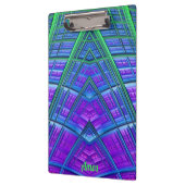 AMOS ~ 3D! ~ Grün Lila und Blau Original ~ Klemmbrett (Links)