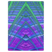 AMOS ~ 3D! ~ Grün Lila und Blau Original ~ Klemmbrett (Rückseite)