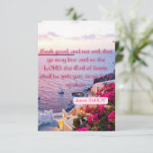 Amos 5:14 KJV Bible Verse Pic Flat Grußkarte Karte (Stehend Vorderseite)