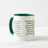 Amos 5:6 KJV Bible Scripture Two-Tone Tasse (Vorderseite Links)