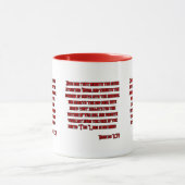 Amos 5:8 KJV Bibelverse Zweitone Tasse (Zentrum)