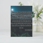 Amos 5:8 KJV Bible Verse Pic Gruß Karte (Stehend Vorderseite)