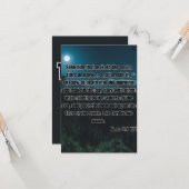 Amos 5:8 KJV Bible Verse Pic Gruß Karte (Vorderseite/Rückseite Beispiel)