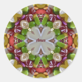 AMOS ~ EASTER CANDY ~ RUNDER AUFKLEBER