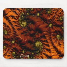 AMOS Personalisiertes Fraktal Design ~ Erdreich ~ Mousepad