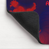 AMOS ~ Rote und blaue Maus-Pad Mousepad (Ecke)