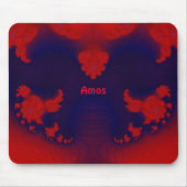 AMOS ~ Rote und blaue Maus-Pad Mousepad (Vorne)