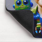 AMOS ~ und sein ROBOT ~ Mousepad (Ecke)