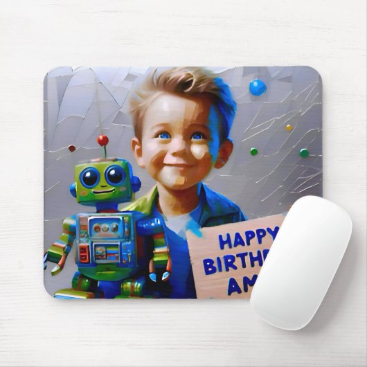 AMOS ~ und sein ROBOT ~ Mousepad (Mit Mouse)