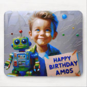 AMOS ~ und sein ROBOT ~ Mousepad (Vorne)