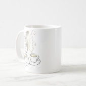Amour Coffee Tassen Illustration | Romantischer Ka (Vorderseite Links)