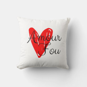 Amour Fou Crazy Liebe Skinny Heart Kissen
