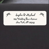 Amour | Illustrierte französische Bow-Rücksendeadr