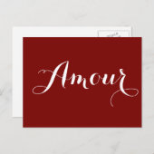 Amour Postkarte (Vorne/Hinten)