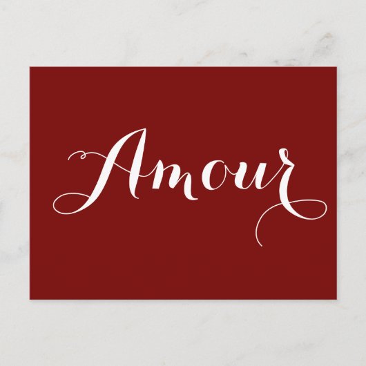 Amour Postkarte (Vorderseite)