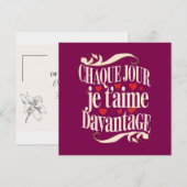 Amour pour Toujours Einladung (Vorne/Hinten)