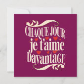 Amour pour Toujours Einladung (Vorderseite)