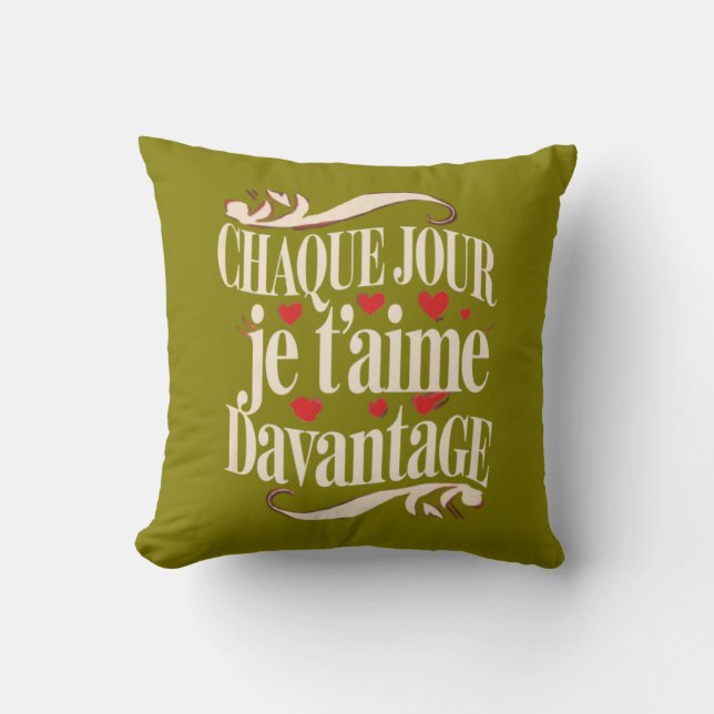 Amour pour Toujours Kissen (Vorderseite)