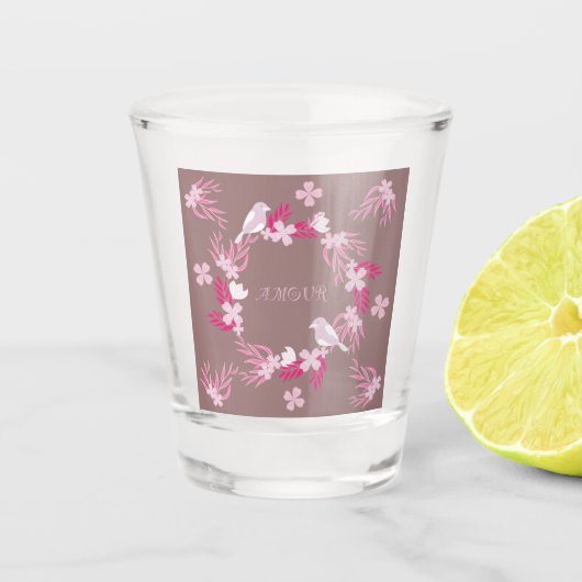 Amour Schnapsglas (Vorderseite)