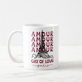 Amour Stadt der Liebe Paris – Eiffelturm Kaffeetasse