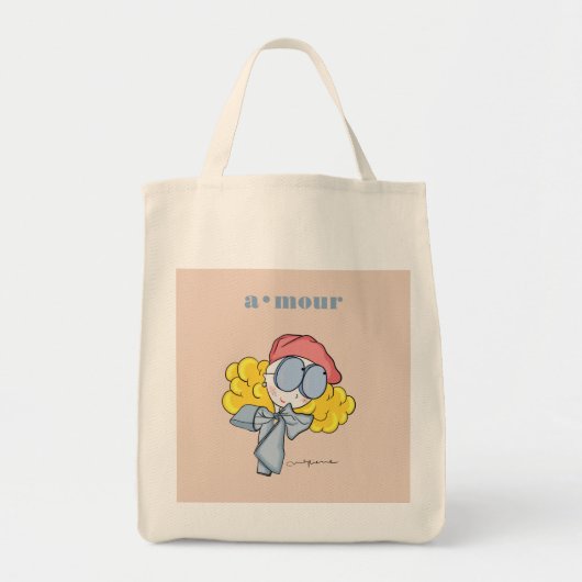 Amour Tote Bag Tragetasche (Vorne)