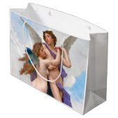 Amour und Psyche, Bouguereau Große Geschenktüte (Rückseite Schrägansicht)