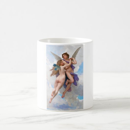 Amour und Psyche, Bouguereau Kaffeetasse (Mittel)