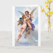Amour und Psyche, Bouguereau Karte (Gelbe Blume)
