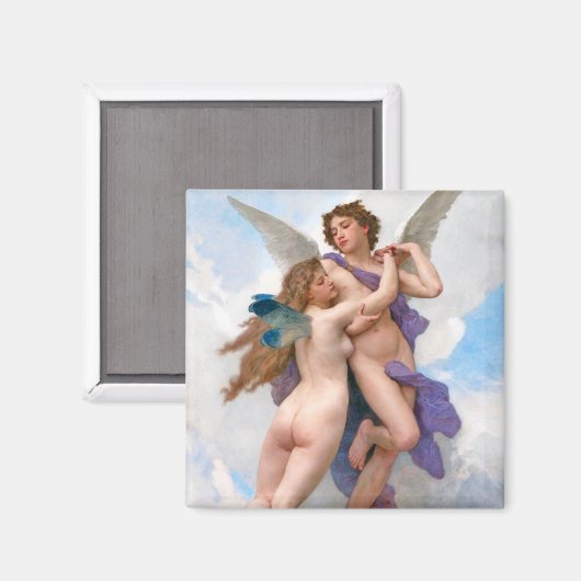 Amour und Psyche, Bouguereau Magnet (Vorderseite/Rückseite)