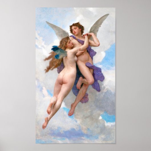 Amour und Psyche, Bouguereau Poster (Vorne)