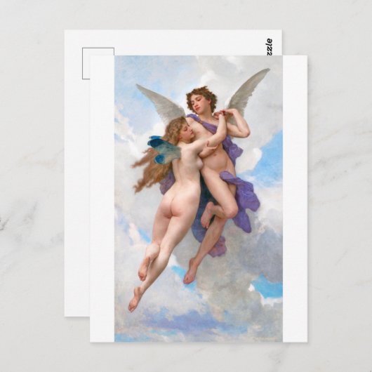 Amour und Psyche, Bouguereau Postkarte (Vorne/Hinten)