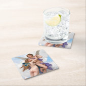 Amour und Psyche, Bouguereau Rechteckiger Pappuntersetzer (Vor Ort)