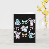 Amp Angel Coquette Style Bows Valentines Day  Karte (Gelbe Blume)