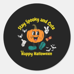 & Niedlich Halloween Pumpkin Runder Aufkleber