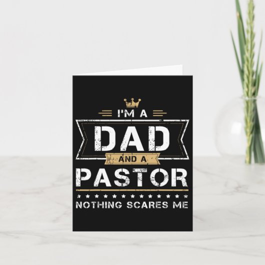 Amp Pastor Nothing Scares Me Gift Karte (Vorderseite)